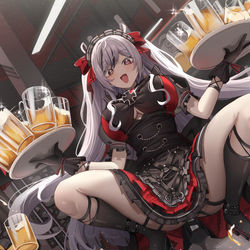 This is a pixiv picture whose title is 鉄血のバー.