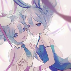 This is a pixiv picture whose title is 卯年なので.