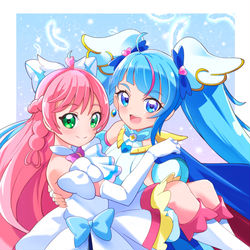 This is a pixiv picture whose title is キュアスカイ&キュアプリズム.