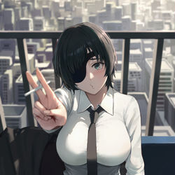 This is a pixiv picture whose title is タバコ.
