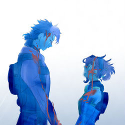 This is a pixiv picture whose title is グエスレ　12話.