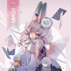 This is a pixiv picture whose title is 🐰.