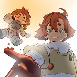 This is a pixiv picture whose title is 「助けに来たよ、ミオリネさん」.