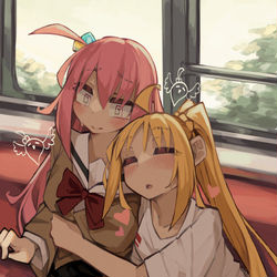This is a pixiv picture whose title is Bocchi the Pillow.