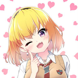 This is a pixiv picture whose title is ウィンクギャルさと.