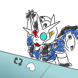 This is a pixiv picture whose title is いいねを押すエアリアルくん.