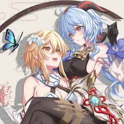 This is a pixiv picture whose title is Commission Lumine n Ganyu.