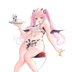 This is a pixiv picture whose title is ❤️奶牛Yuni❤️.