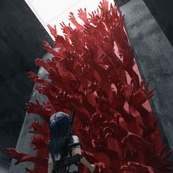 This is a pixiv picture whose title is 欲望.