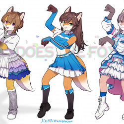 This is a pixiv picture whose title is きつねダンス.