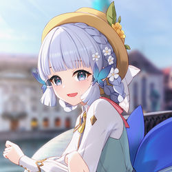 This is a pixiv picture whose title is 綾華と待ち合わせ.