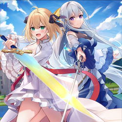 This is a pixiv picture whose title is 転生王女と天才令嬢の魔法革命6.