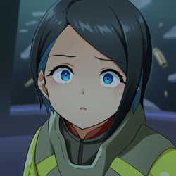 This is a pixiv picture whose title is 1期最終話のニカ姉.