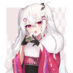 This is a pixiv picture whose title is **.