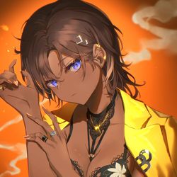 This is a pixiv picture whose title is 何か用？.