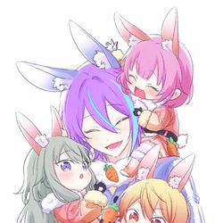 This is a pixiv picture whose title is うさぎでーす.