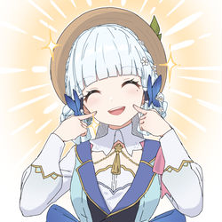 This is a pixiv picture whose title is Ayaka 😊.