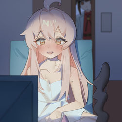 This is a pixiv picture whose title is オナニー.