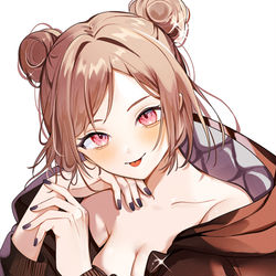 This is a pixiv picture whose title is P90.