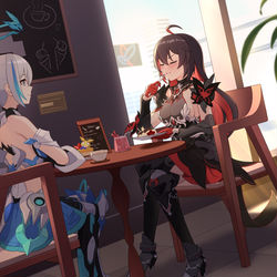 This is a pixiv picture whose title is 下午茶时间.