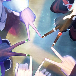This is a pixiv picture whose title is これ普通５人でやるやつだし・・・・.