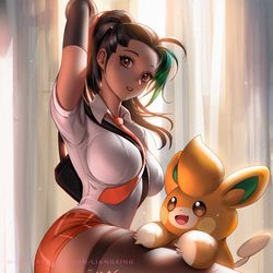This is a pixiv picture whose title is Nemona.