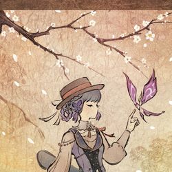 This is a pixiv picture whose title is 綾華ちゃん新衣装.