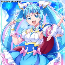 This is a pixiv picture whose title is キュアスカイ！.