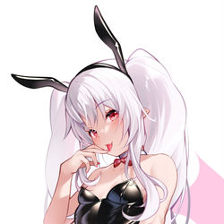 This is a pixiv picture whose title is 🐰👿.