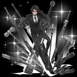 This is a pixiv picture whose title is Roland black Silence.