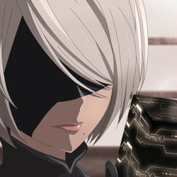 This is a pixiv picture whose title is NieR:Automata Ver1.1a　2B　模写２.