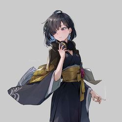 This is a pixiv picture whose title is OC.