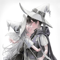 This is a pixiv picture whose title is 恋人は魔法使い.