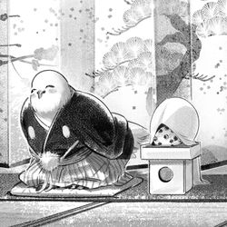 This is a pixiv picture whose title is 祝言の世界線.