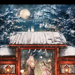 This is a pixiv picture whose title is 卯.