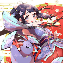 This is a pixiv picture whose title is ヒカリ＆オドリドリ.