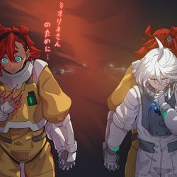 This is a pixiv picture whose title is 血と涙.