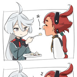 This is a pixiv picture whose title is あーん.