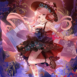 This is a pixiv picture whose title is お買い物魔女(全身版).