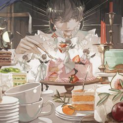 This is a pixiv picture whose title is happy birthday.