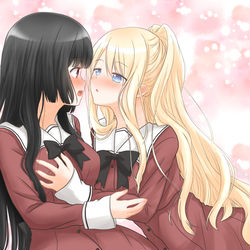 This is a pixiv picture whose title is 雫とエリス.