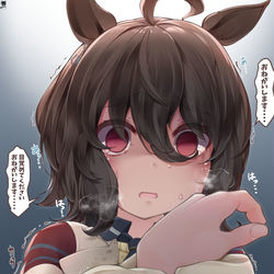 This is a pixiv picture whose title is 曇らせタキオン.