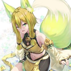 This is a pixiv picture whose title is 珠の御巫フゥリ.