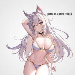 This is a pixiv picture whose title is Wolf girl.