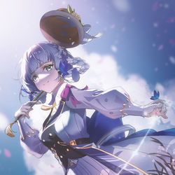 This is a pixiv picture whose title is 神里凌华·花时来信.