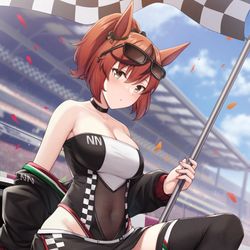 This is a pixiv picture whose title is レースクイーンネイチャ.