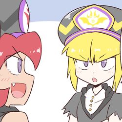 This is a pixiv picture whose title is 【擬カビ】バニー三魔官.