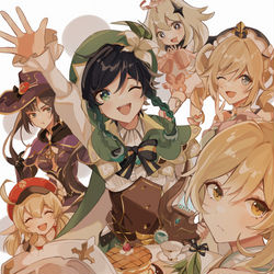 This is a pixiv picture whose title is モンドの女子会？？.