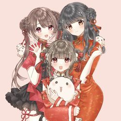 This is a pixiv picture whose title is 杏仁娘🐼.