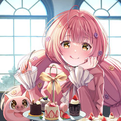 This is a pixiv picture whose title is V花たん一周年おめでとうございます！！！！.